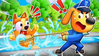 Bluey- Be Careful With Puddles.🌊🌊| BLUEY Toy for Kids| Pretend Play With Bluey & Paw Patrol Toys