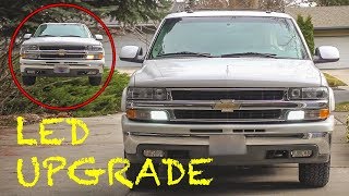 Replacing 3157 Daytime Running Light Bulbs with LEDs // Chevy GMC