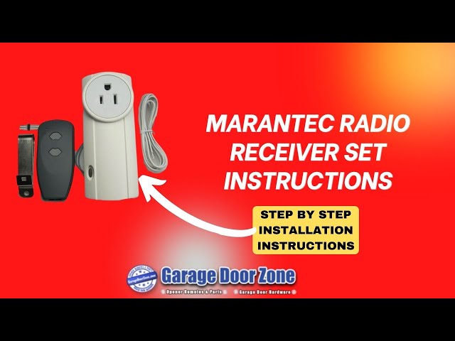 Marantec 75424 External Garage Door Opener Plugin Receiver Kit w/ Remote Control