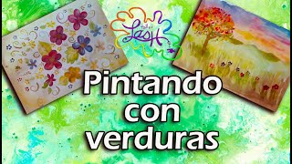 Pintando con verdura (prepara tu propia pintura) #retoentreamigas|Taller Lash