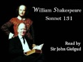 Sonnet 131 by William Shakespeare - Read by John Gielgud