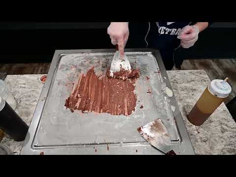 Rolled Ice Cream Rocky Road at Rolled Mountain Creamery in Reno, NV