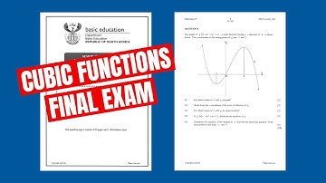 Calculus: Cubic Function Grade 12 Mathematics Past Paper