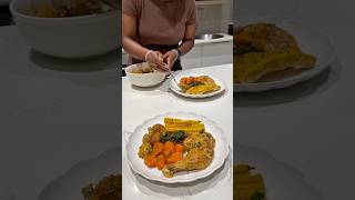 Saturday Dinner - Peri-Peri Roast Chicken with Corn Riblets #cooking #foodie #chicken #homemade
