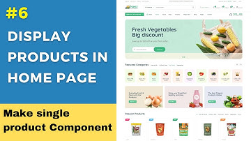 React Ecommerce Tutorial in Hindi #6: Display products in home page. Make single product Component 🔥