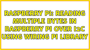 Raspberry Pi: Reading Multiple bytes in Raspberry Pi over I2C using Wiring Pi library
