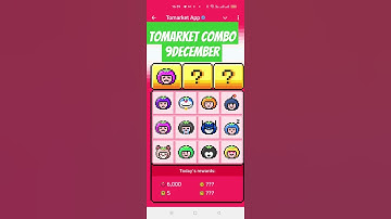 Tomarket daily combo code 9 december