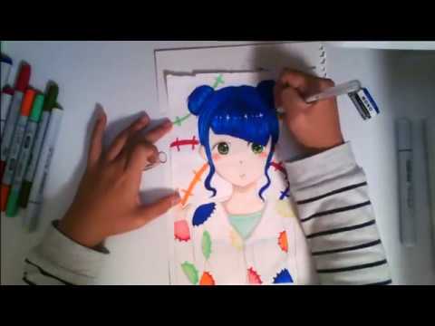 コピック 女の子イラスト 下手注意 Youtube