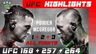 Conor Mcgregor Vs Dustin Poirier Trilogy Highlights Compilation All Fights Mashup