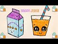 Draw a juice drink/Рисуем напиток-сок/जूस ड्रिंक बनाएं/Sharbatli ichimlikni chizish/Desenhe um suco