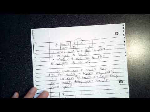 Ratio Tables Video