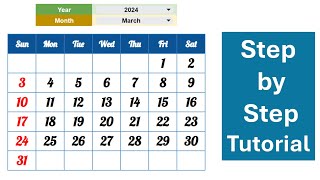 How to create dynamic Calendar in Google Sheet