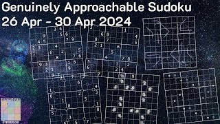 Genuinely Approachable Sudoku (GAS) : 26Apr to 30Apr2024