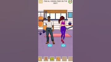 Find al hidden food 🥑 on the Body 👅 || Tricky Twist level 11 || Puzzle game || #puzzle #shorts