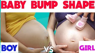 Baby bump shape boy or girl gender Prediction in Pregnancy