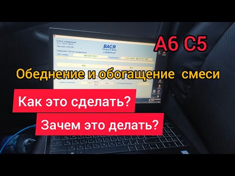 А6 С5. Как Обеднить или Обаготить воздушно-топливную смесь. Зачем это нужно?