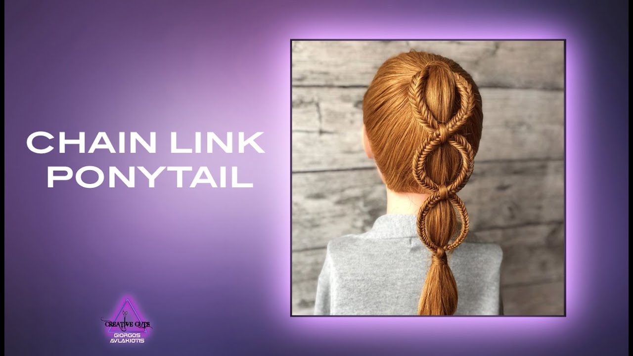 CHAIN LINK PONYTAIL HAIR TUTORIAL (DIY Series) YouTube