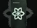 Paper craft ✨ snowflake ❄️ paper art📄 257 #shorts #viralshorts #snowflakes #craft #art #drawing #diy