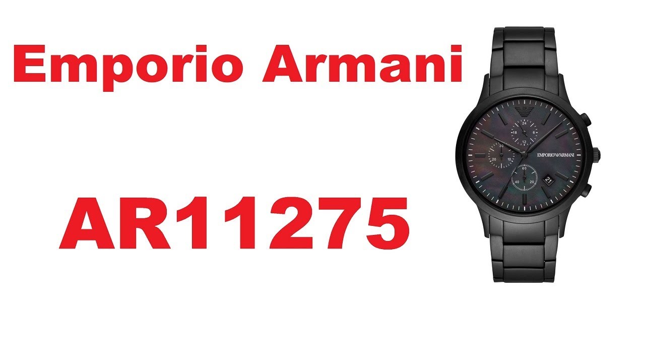 AR11275 - EMPORIO ARMANI Chronograph Quartz Black Dial Men's Watch