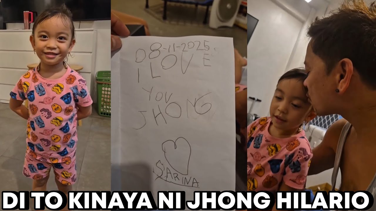 Jhong Hilario Napa-IYAK ang Puso sa Letter na Natanggap Mula sa Kanyang ANAK nasi Sarina Hilario ❤️