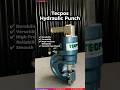 TECPOS Hydraulic Punch provides high-pressure with less effort punching steel, aluminum, and copper.
