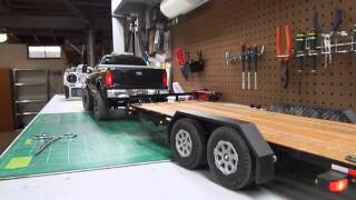 1/12 16ft flat bed trailer showcase