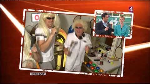 Robin Soderling sings "Gimme A Man" Roland Garros 2010