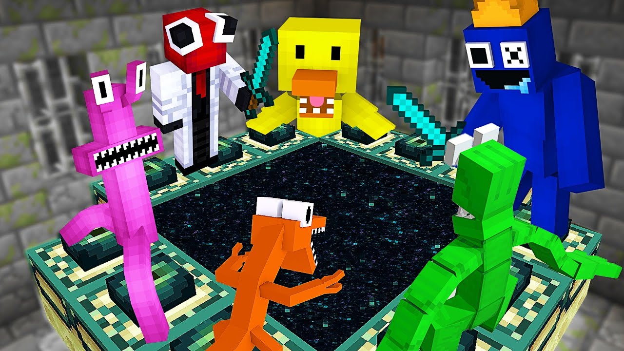 Minecraft mais Rainbow Friends ont Fini le Jeu pour vous