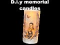 DIY led/real pillar memorial candle (super easy)