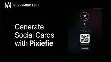 Pixiefie | Gradient Social Card Generator Demo | Built with Next.js + TailwindCSS