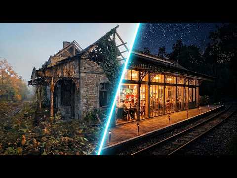 I Transformed an Abandoned Railway Station into a Luxury Greenhouse Restaurant