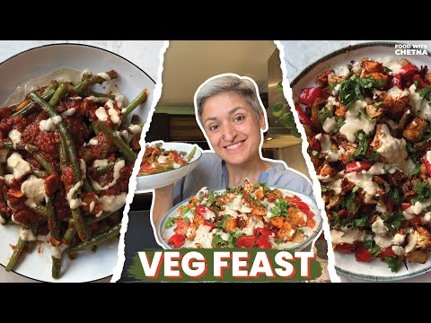 VEG FEAST - Syrian Cauliflower and Green Beans Recipe  Middle Eastern Veg Feast