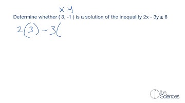 Determine whether an ordered pair is a solution of an inequality #2