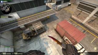 CS:GO - Smoke quad and forklift from dumpster on Cache