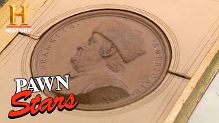 Pawn Stars: A Seller's Ridiculous Offer for a Ben Franklin Medallion (Season 11) | History