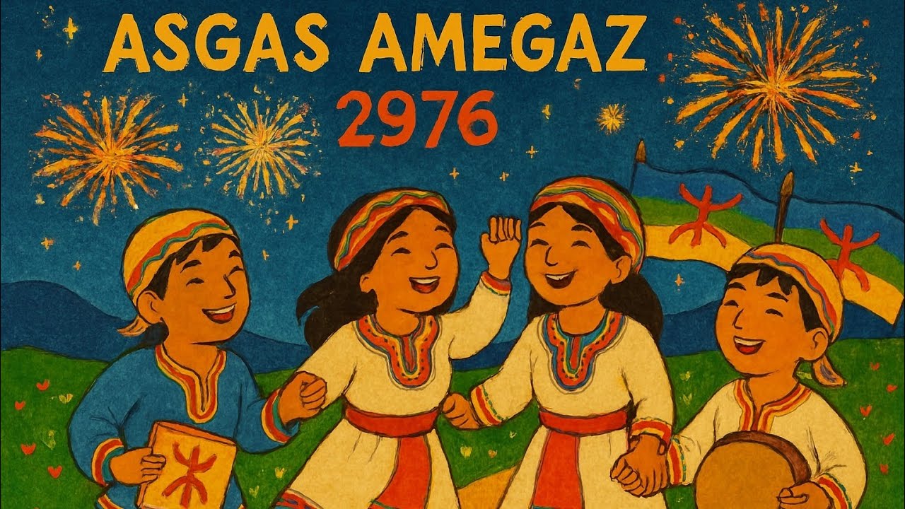 ASSGAS AMEGAZ 2976, 🥳ⴰⵙⴳⴰⵙ ⴰⵎⴻⴳⴰⵣ 2976 ⴰⵎⴰⵣⵉⵖ | أغنية رأس السنة الأمازيغية الجديدة مع الترجمة 💥
