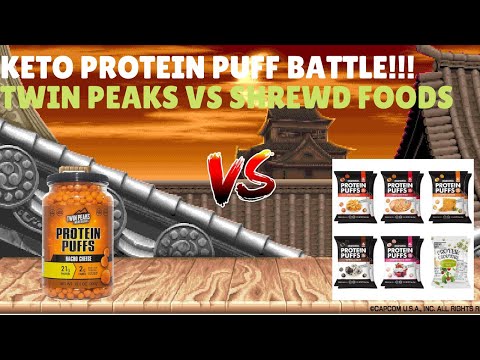 Keto Protein Puff Face-Off | Twin Peaks Nacho Cheese Protein Puffs VS Shrewd Foods Protein Puffs