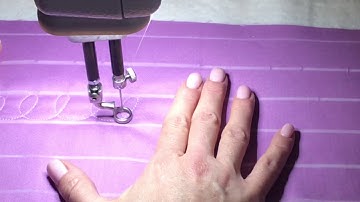 Simple Loops (on a sit down machine)- Free Motion Quilting Tutorial