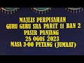 MAJLIS PERPISAHAN GURU-GURU SRA PARIT 11 BAN 2 PASIR PANJANG SEKINCHAN.