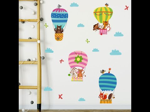 Видео: Наклейки на стены, надписи и иллюстрации для детских комнат