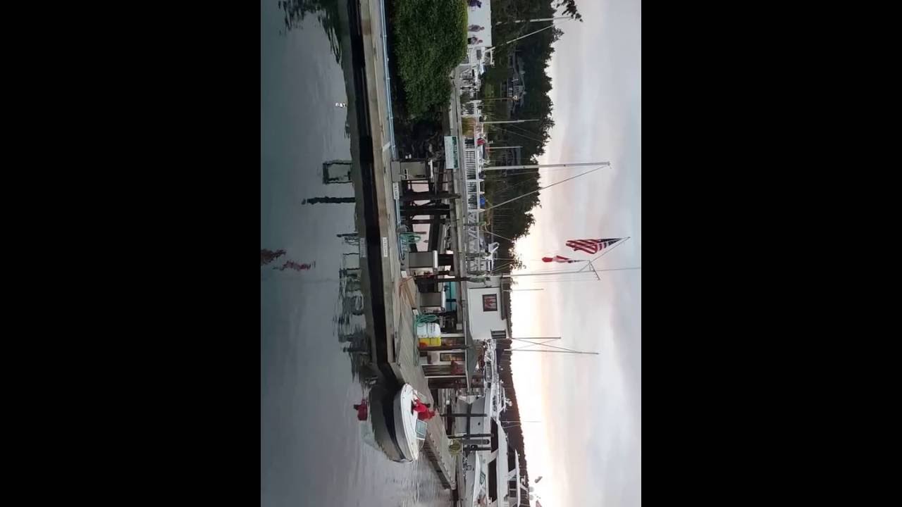 Lowering of the colors at Roach Harbor