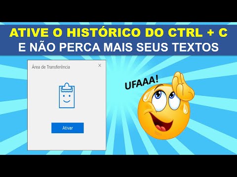 Não perca os textos do CTRL + C (ative o Histórico da área de transferência)