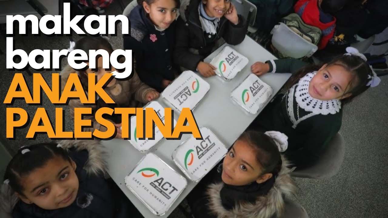 Semarak LEBARAN, Makan Bersama ANAK YATIM DI GAZA PALESTINA