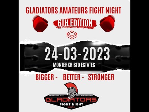 Gladiators Amateurs Fight Night 6th Edition Fights