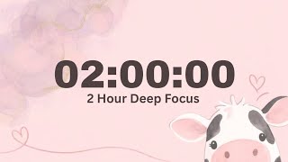2 Hour Morning Focus Timer | Silent Study Session | Deep Work & Productivity Timer | TimerStudio