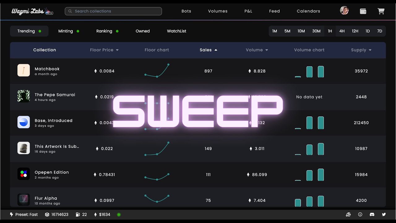 NFT Trading Hub Tutorial EP.12 - Sweep - YouTube