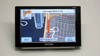 5 Inch Aocos X60 GPS Navigation Simulation Demo 1 ( iGO primo )