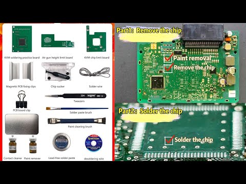 How to Use Yanhua JLR KVM Solder Kit to Solder 2018+ JLR KVM RFA MCU- OBDII365