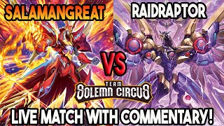 Salamangreat Vs Raidraptor : Yu-Gi-Oh! Locals Feature Match | Live Duel