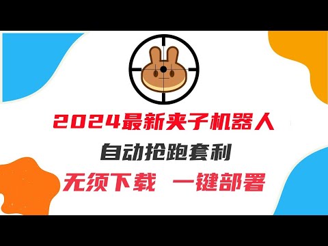 夹子机器人部署中文教学 V8.7.2版（2024/12/4日更新） 丨自动抢跑交易丨免费试用丨稳定BNB被动收入丨自动搬砖土狗项目丨小白教程 无须私钥 轻松搭建 #夹子机器人 #pancake